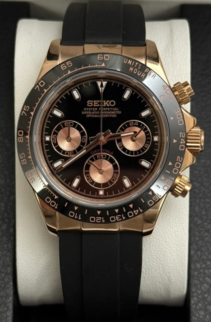 Black and Rose-Gold Daytona